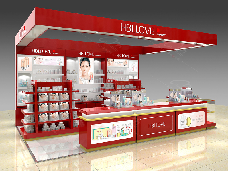 烤漆系列-化妝品展柜設計